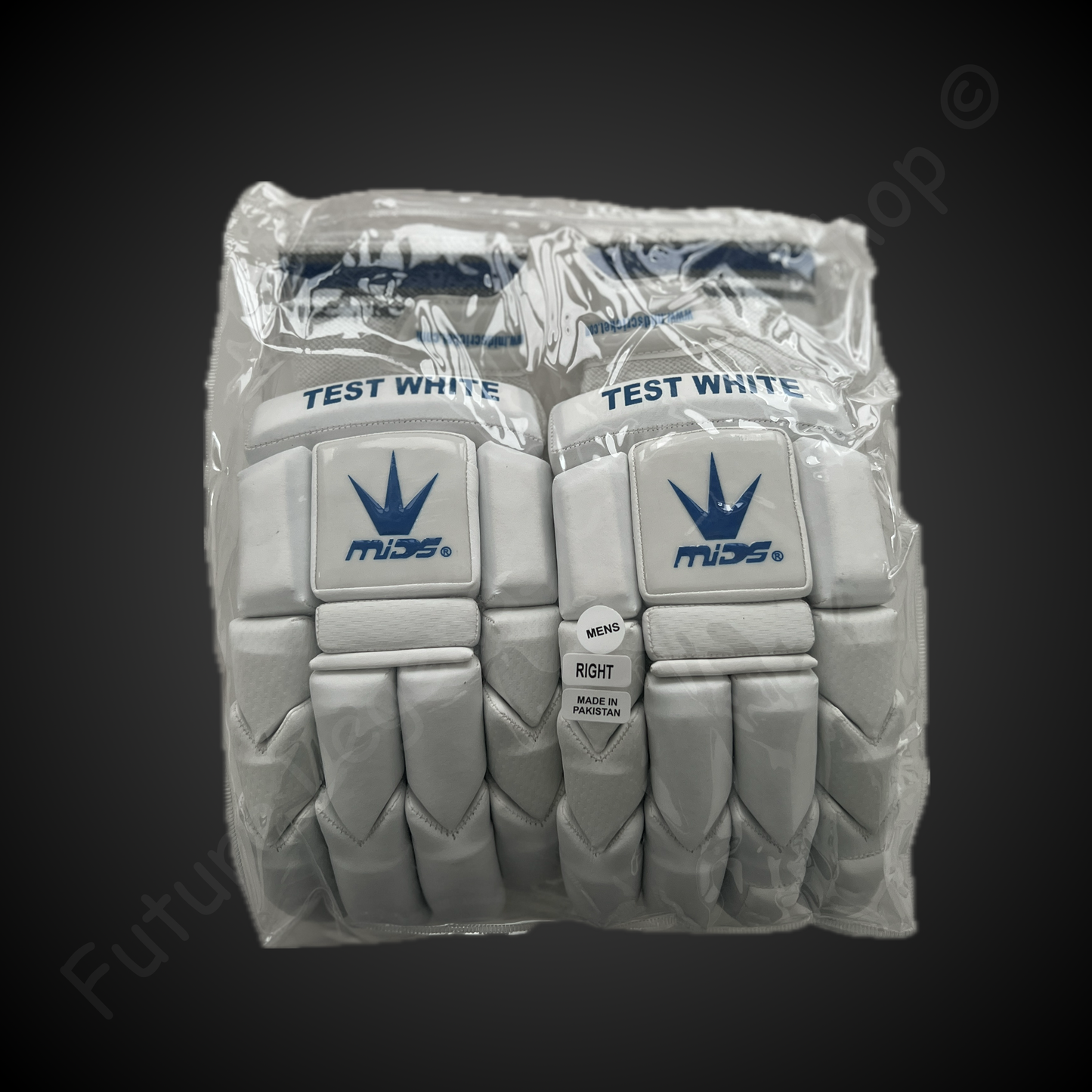 Mids Test White - Cricket Batting Gloves