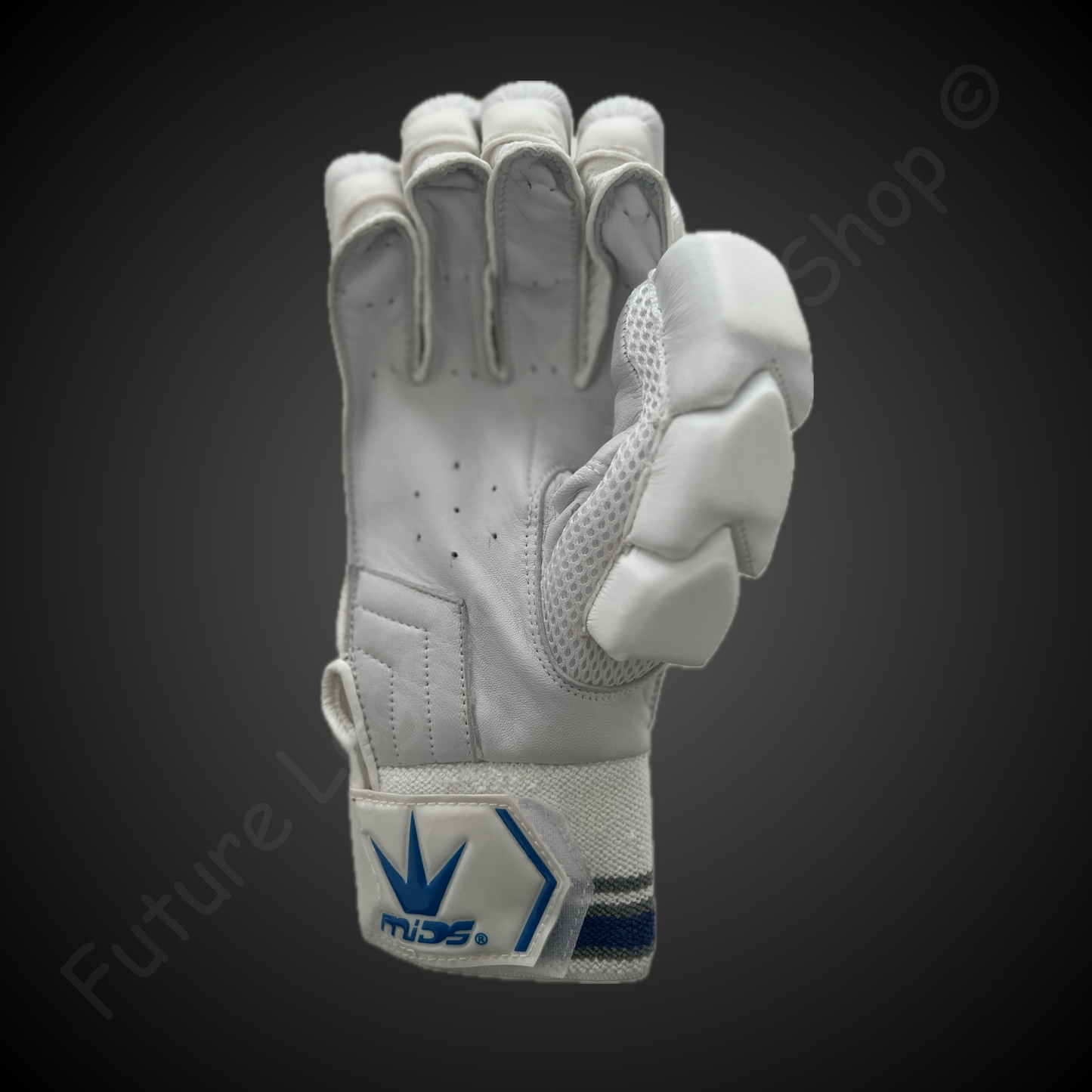 Mids Test White - Cricket Batting Gloves