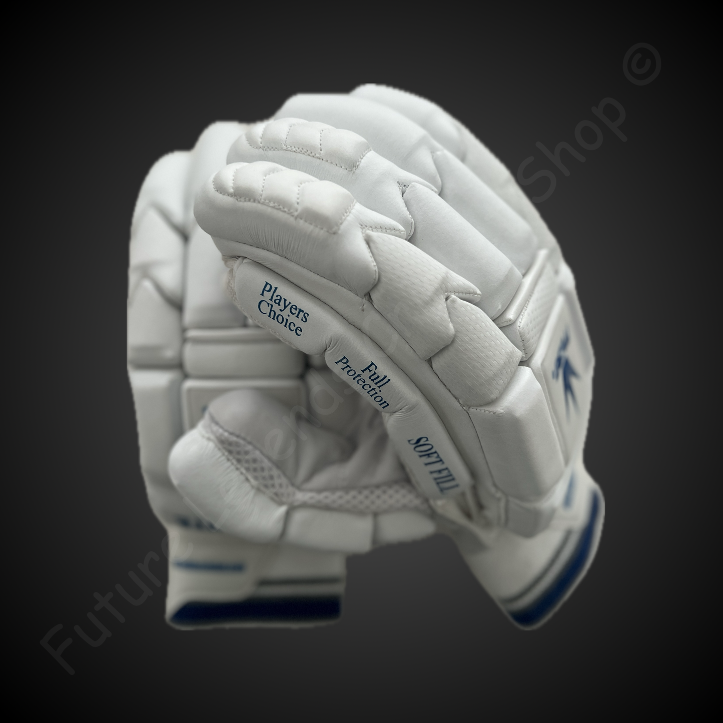 Mids Test White - Cricket Batting Gloves